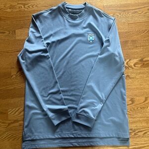 Adidas Gray Long Sleeve Golf Shirt